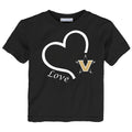 Vanderbilt Commodores Love Heart Baby/Toddler/Youth T-Shirt