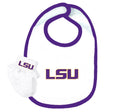 LSU Tigers Baby Bib and Socks Set
