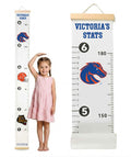 Boise State Broncos Baby Height Growth Chart for Kids - Personalized