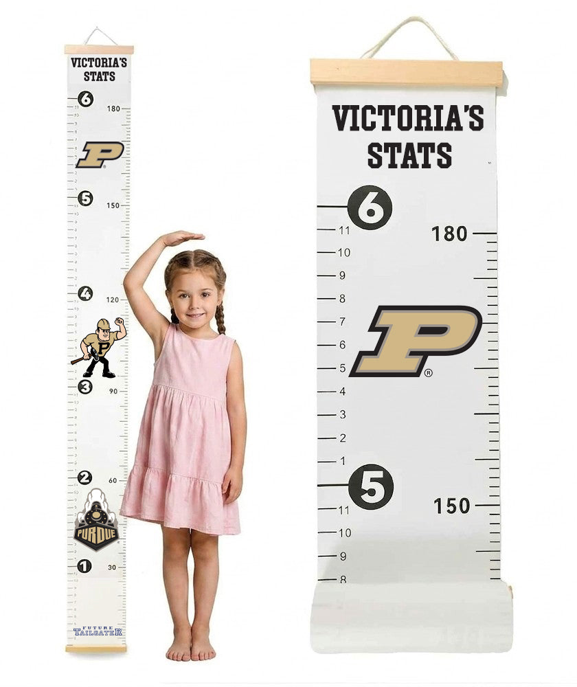 Purdue Boilermakers Baby Height Growth Chart for Kids - Personalized