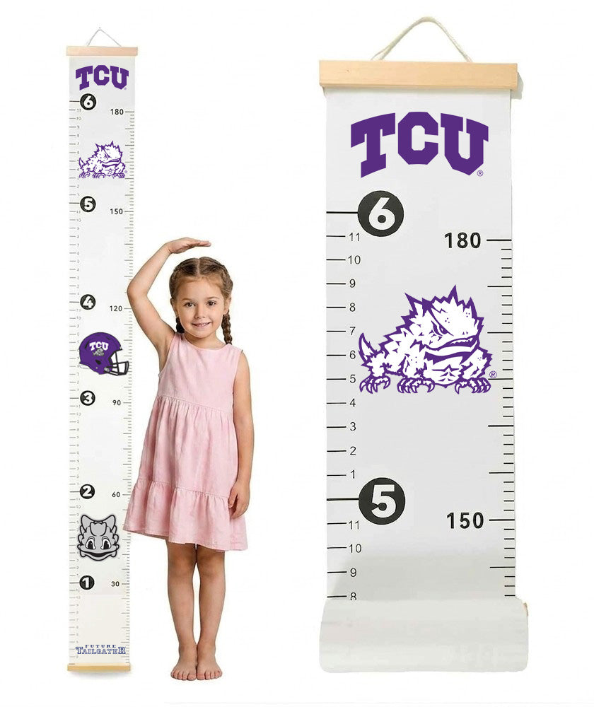 TCU Horned Frogs  Baby Height Growth Chart for Kids