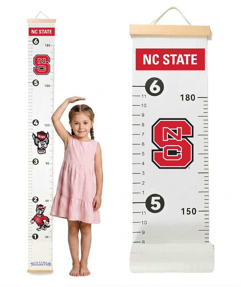 NC State Wolfpack Baby Height Growth Chart for Kids