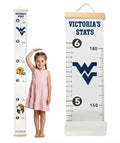 West Virginia Mountaineers Baby Height Growth Chart for Kids - Personalized