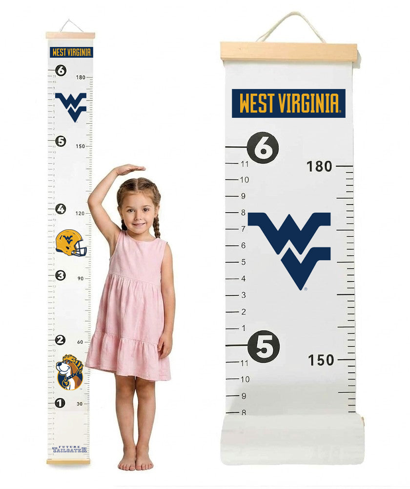 West Virginia Mountaineers Baby Height Growth Chart for Kids