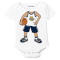 Marquette Golden Eagles Heads Up! Basketball Player Baby Bodysuit