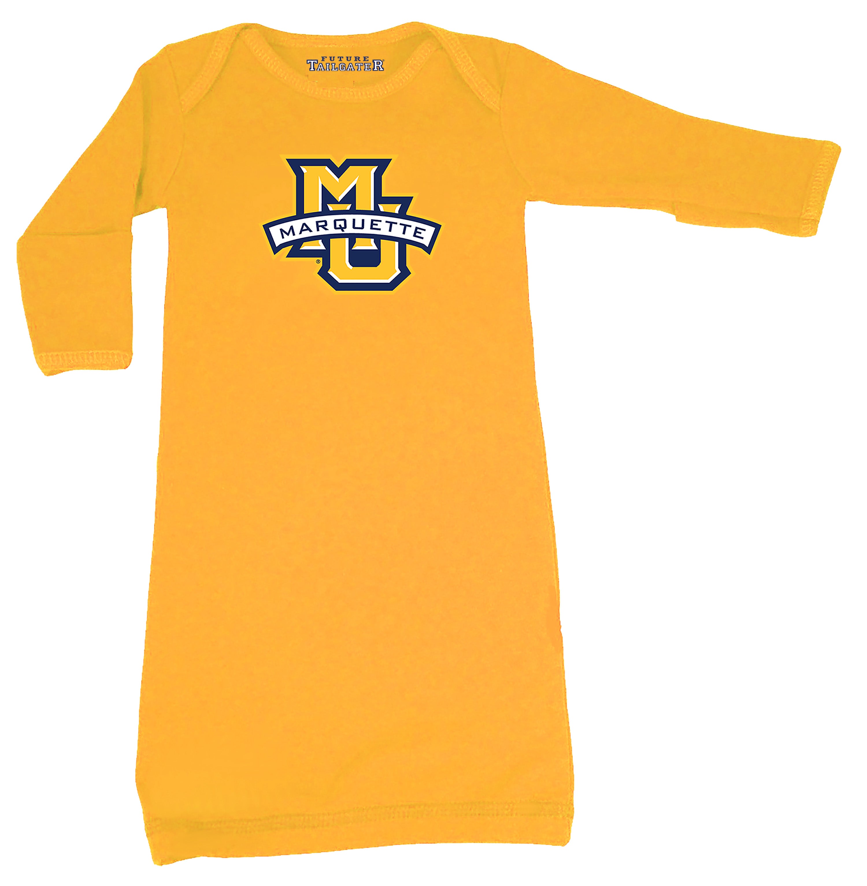 Marquette Golden Eagles LOGO Baby Layette Gown