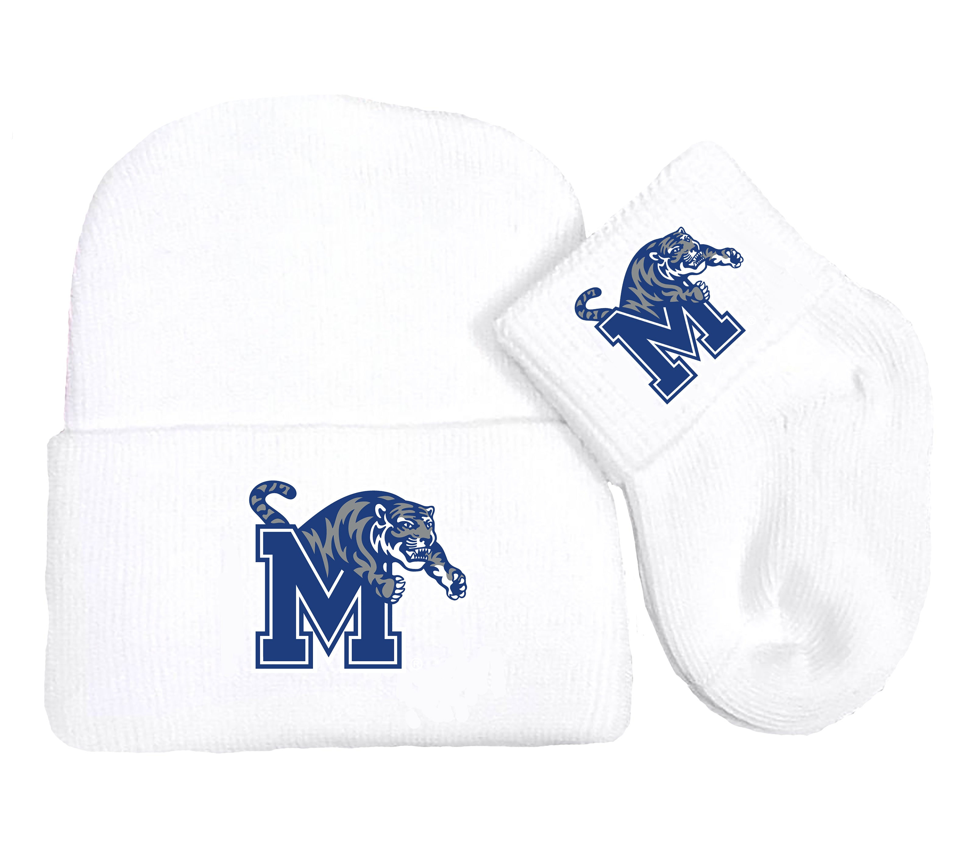 Memphis Tigers Baby Knit Cap and Socks Set