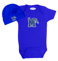 Memphis Tigers LOGO Baby Onesie and Cap Set