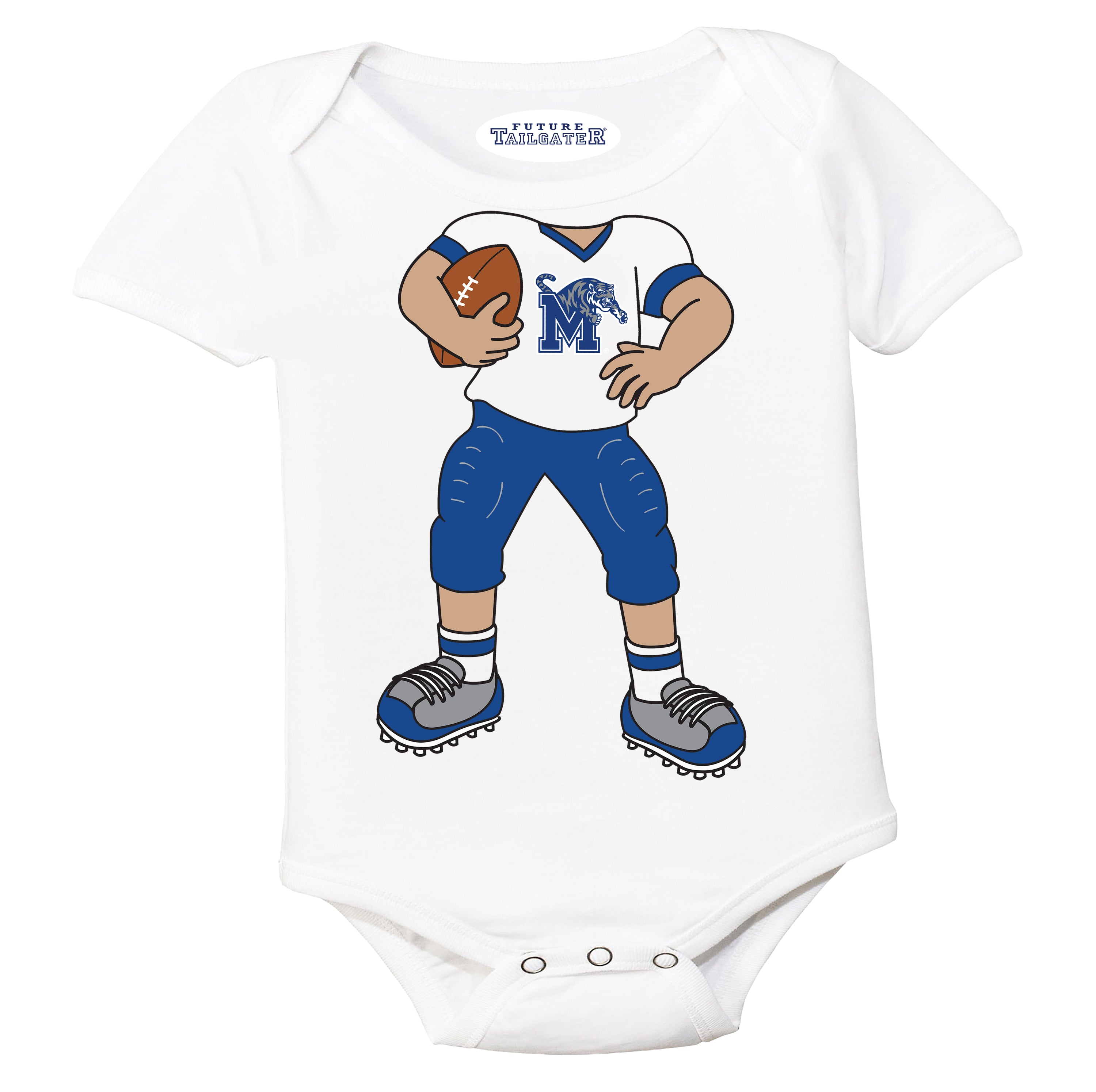 Memphis Tigers Heads Up! Football Player Baby Bodysuit