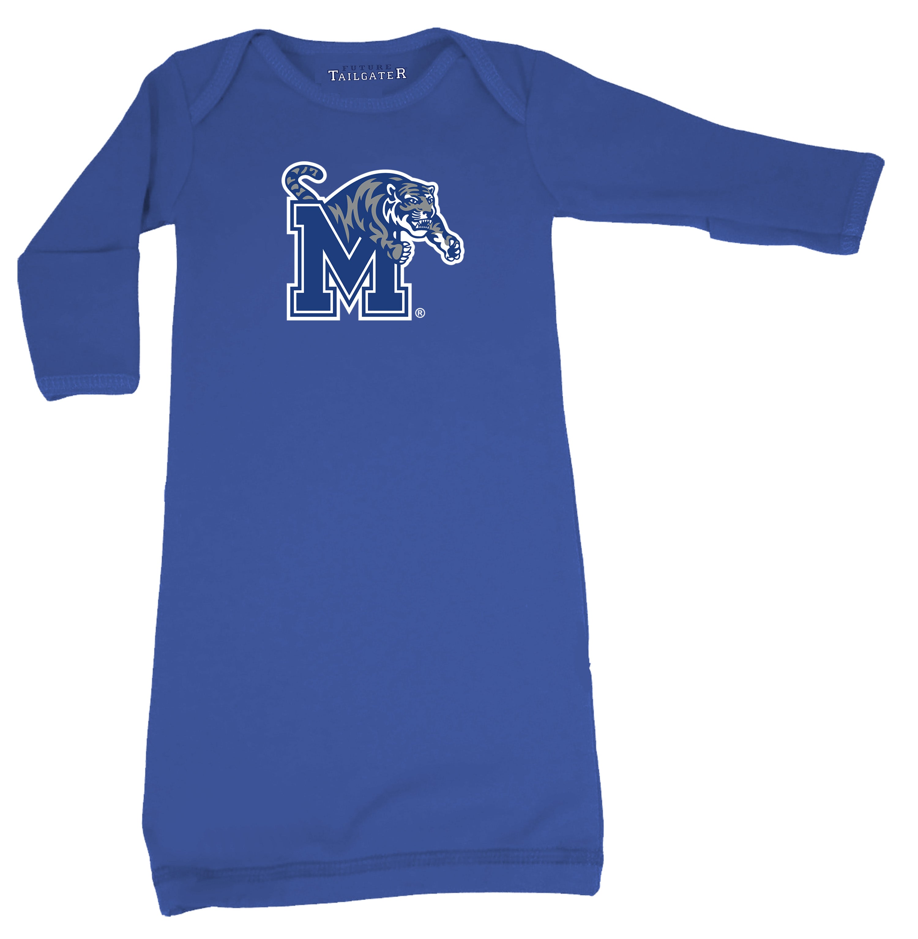 Memphis Tigers LOGO Baby Layette Gown