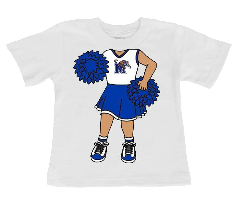 Memphis Tigers Heads Up! Cheerleader Baby/Toddler/Youth T-Shirt