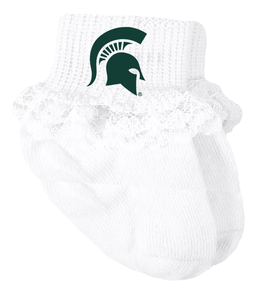 Michigan State Spartans Baby Socks