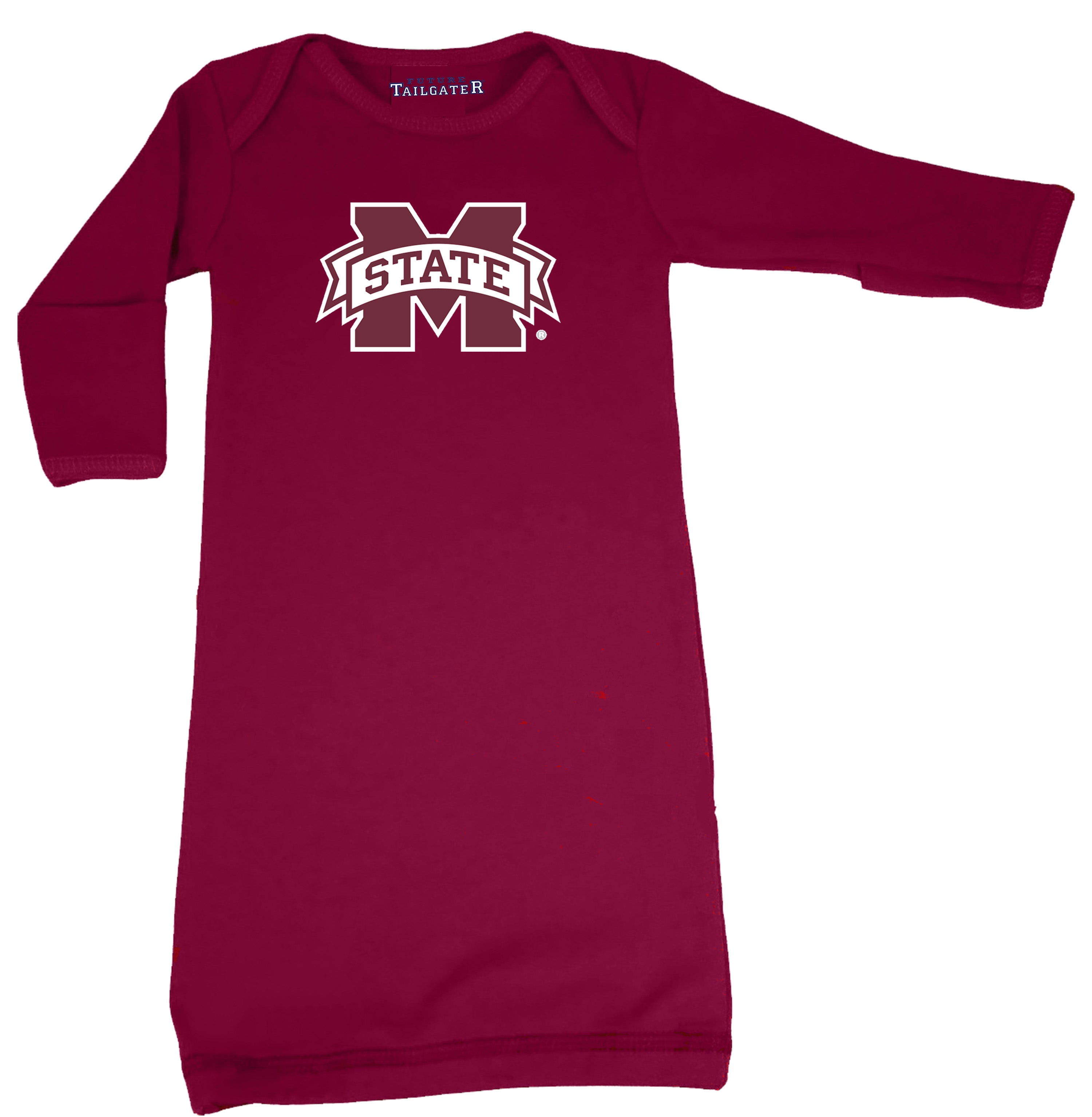 Mississippi State Bulldogs LOGO Baby Layette Gown