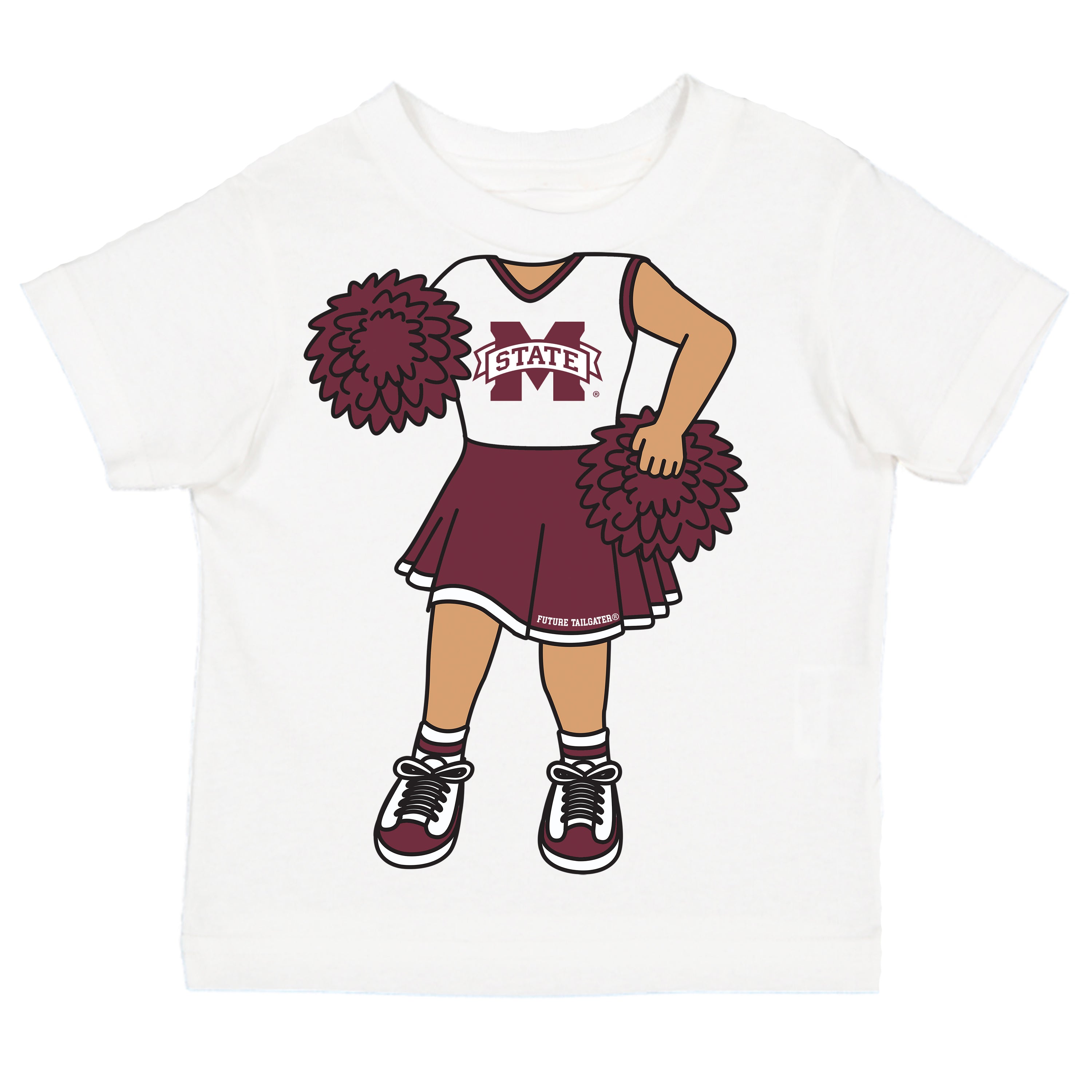 Mississippi State Bulldogs Heads Up! Cheerleader Baby/Toddler/Youth T-Shirt