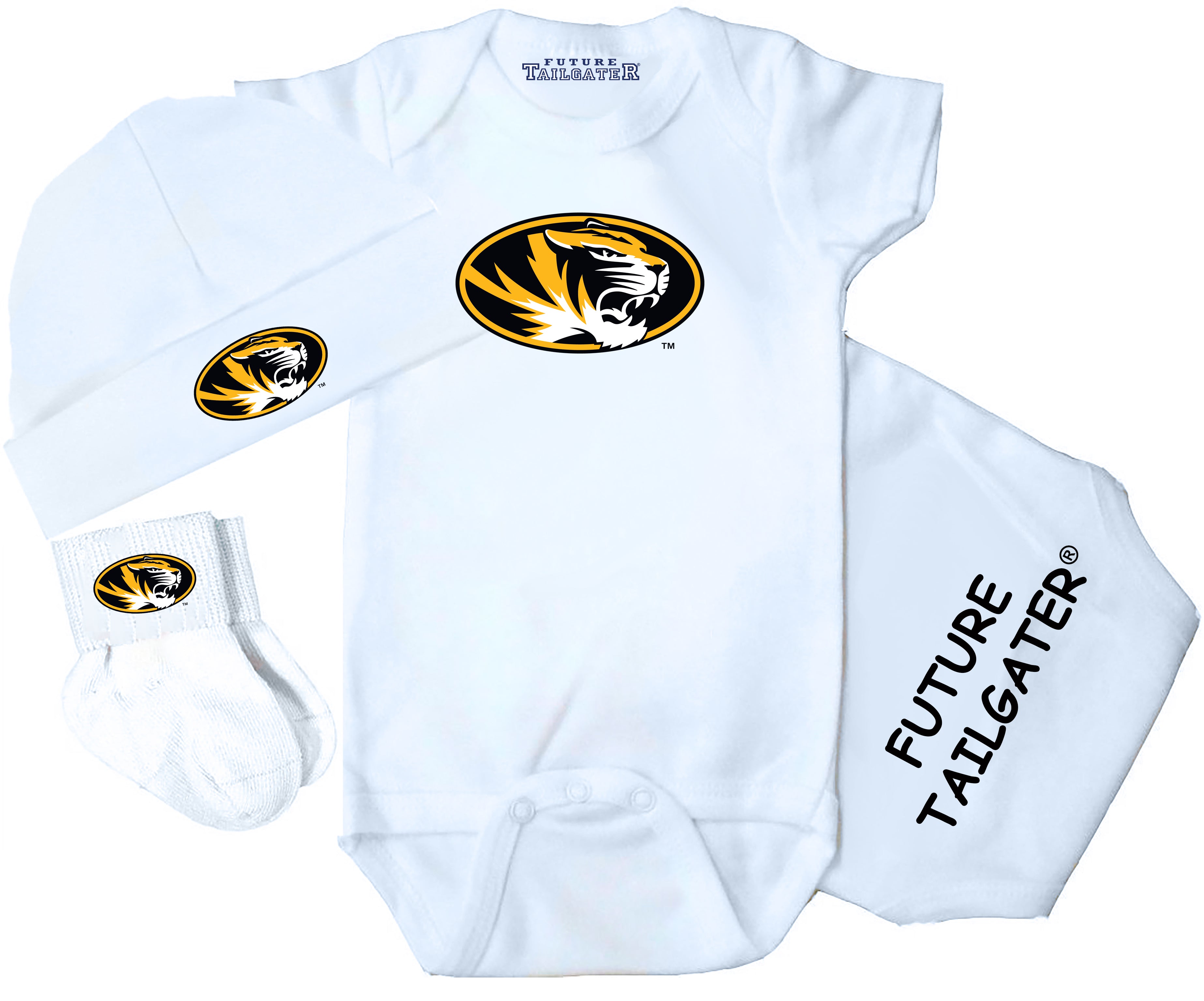Missouri Tigers 3 Piece Baby Gift Set