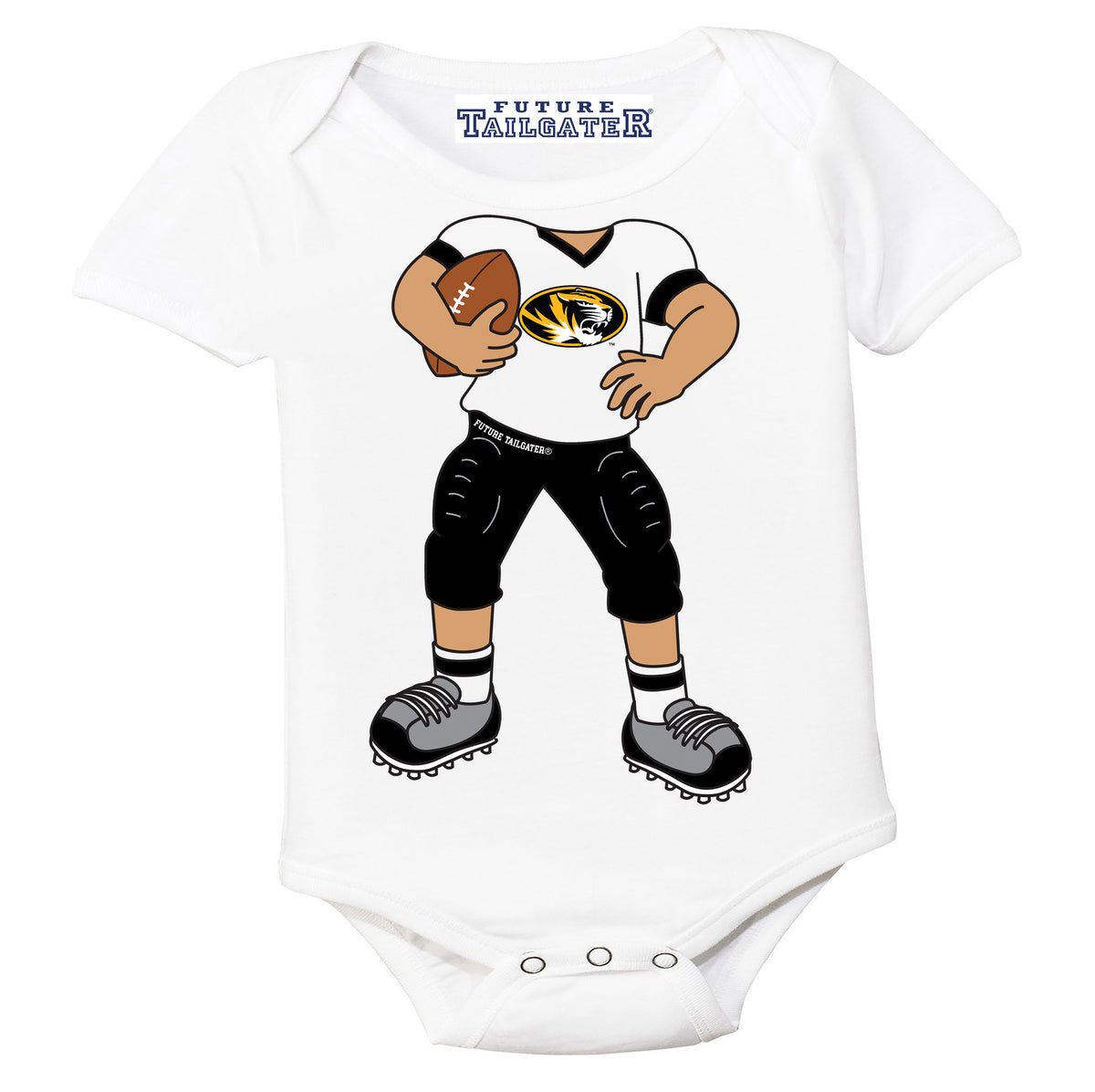 Missouri Tigers Heads Up! Football Player Baby Bodysuit