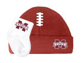 Mississippi State Bulldogs Baby Brown Football Cap and Socks Set 0-9 Months