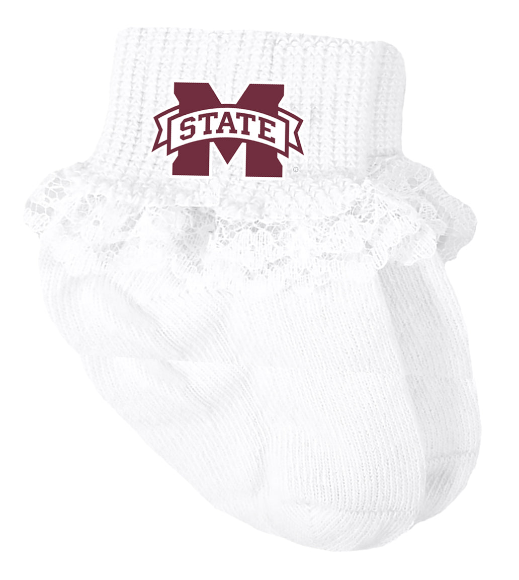 Mississippi State Bulldogs Baby Socks
