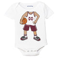Mississippi State Bulldogs Heads Up! Basketball Player Baby Bodysuit