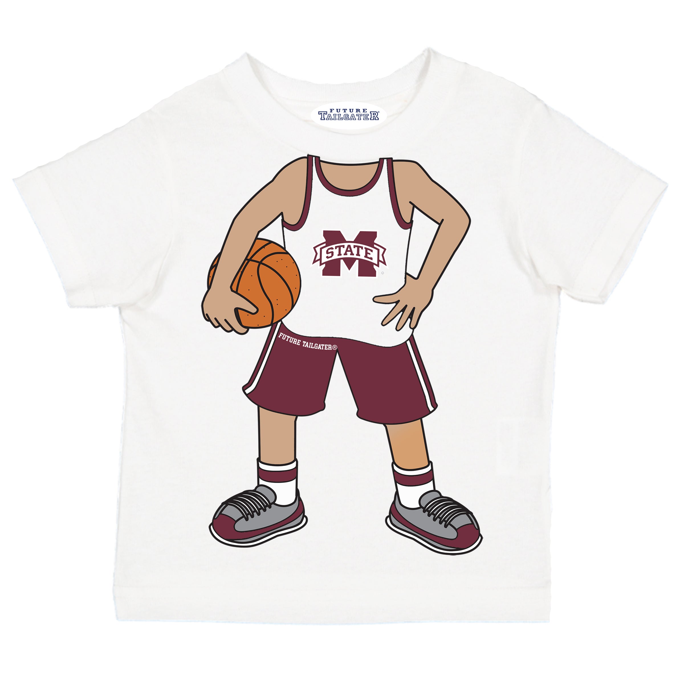 Mississippi State Bulldogs Heads Up! Basketball Player Baby/Toddler/Youth T-Shirt