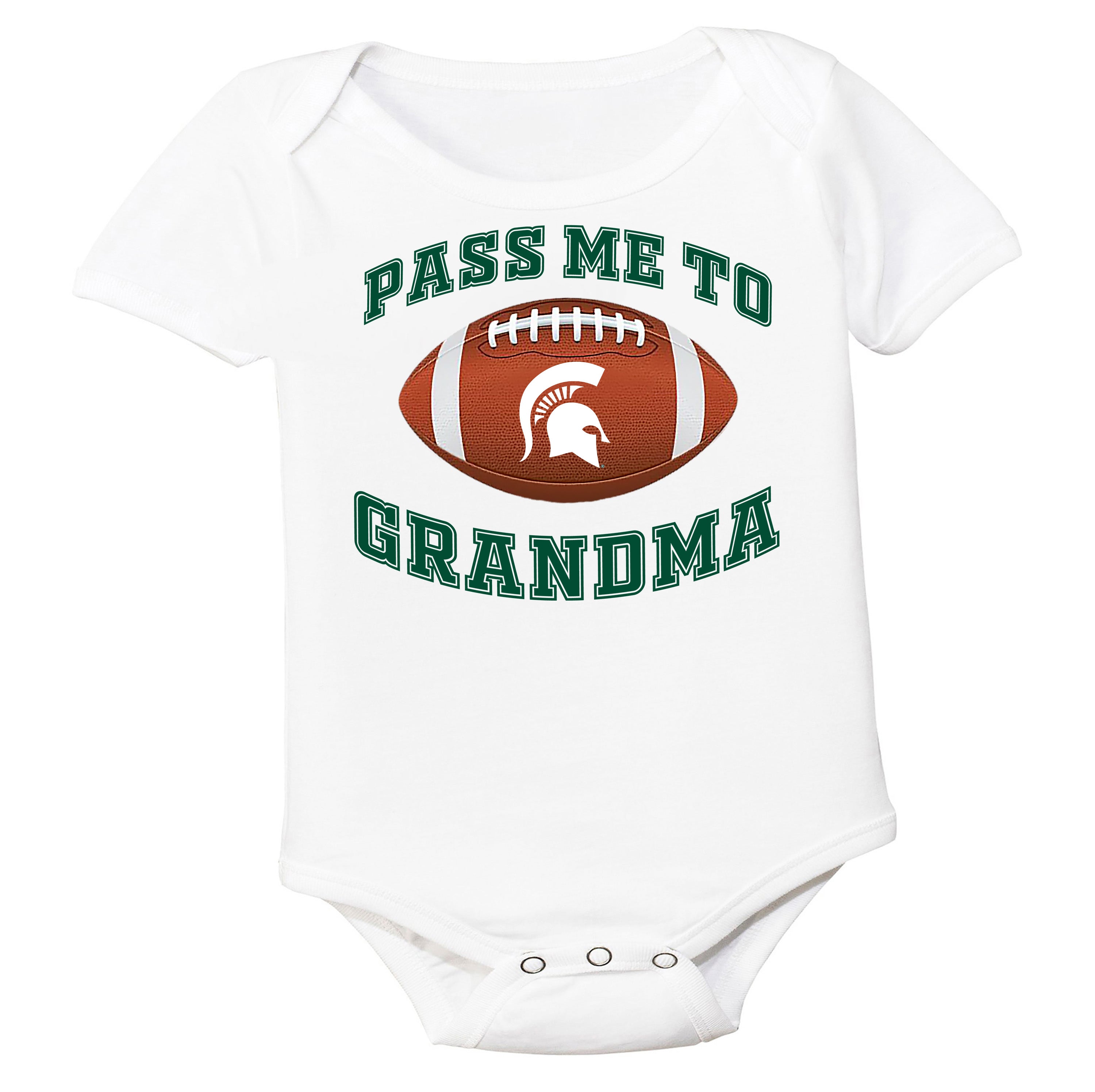 Michigan State Spartans Pass Me to GrandPA, & Other Loved Ones Baby Bodysuit