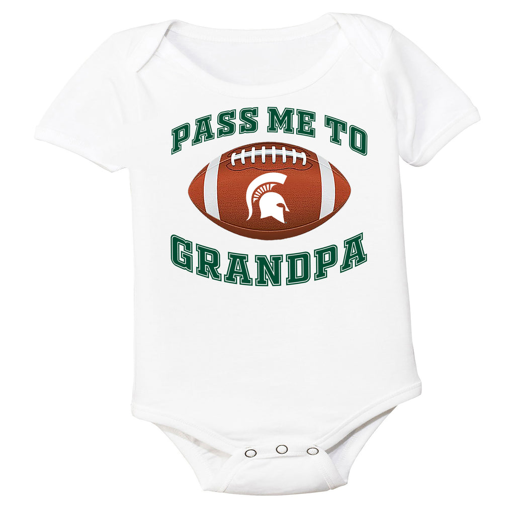 Michigan State Spartans Pass Me to GrandPA, & Other Loved Ones Baby Bodysuit