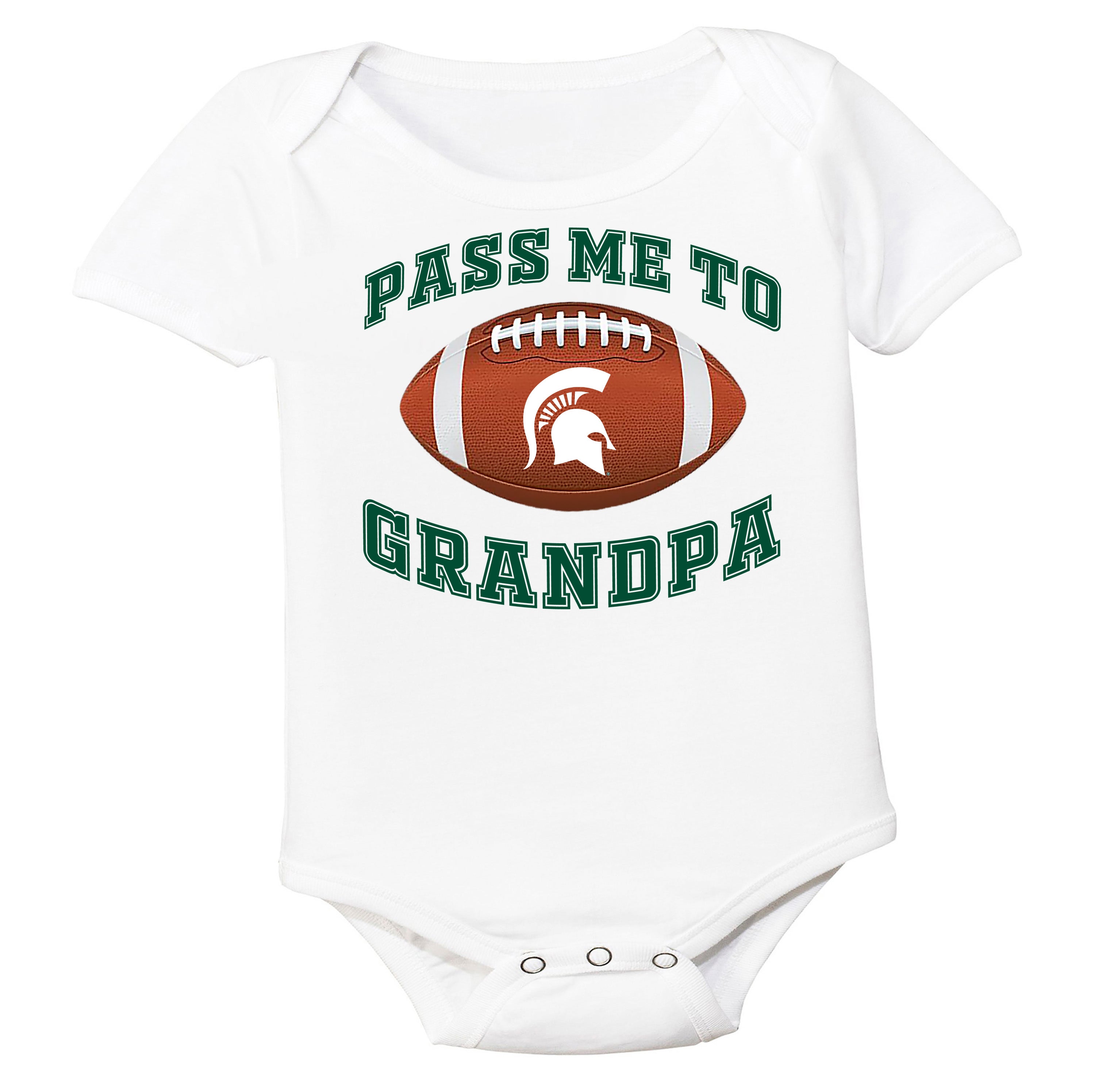 Michigan State Spartans Pass Me to GrandPA, & Other Loved Ones Baby Bodysuit