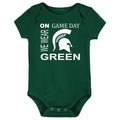 Michigan State Spartans On Game Day Baby Bodysuit