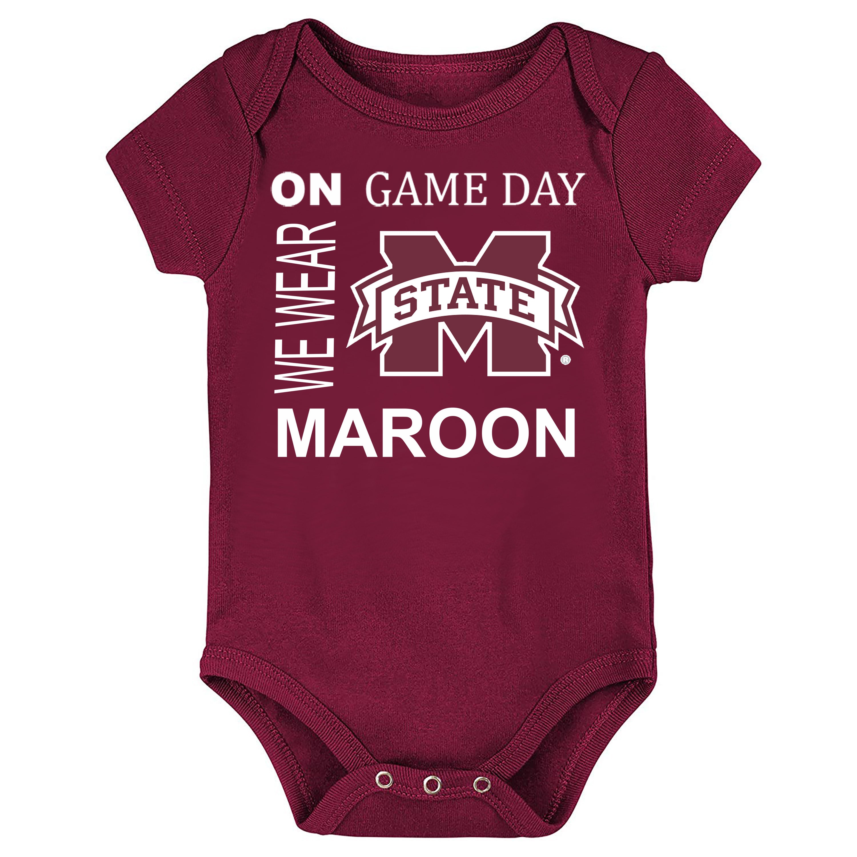 Mississippi State Bulldogs On Game Day Baby Bodysuit