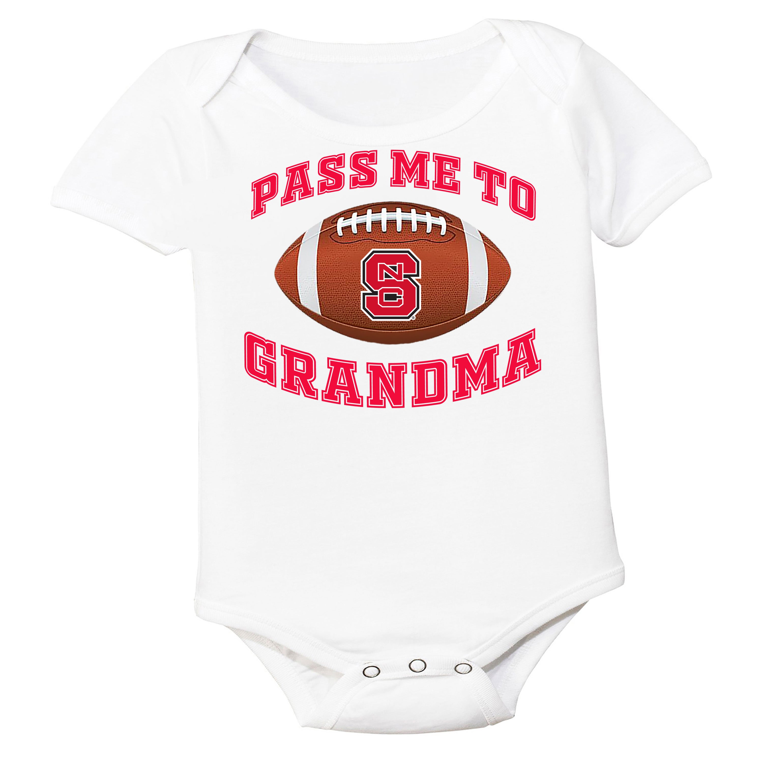 NC State Wolfpack Pass Me to GrandPA, & Other Loved Ones Baby Bodysuit