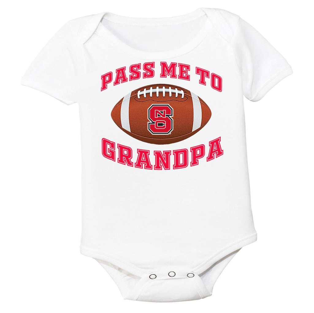 NC State Wolfpack Pass Me to GrandPA, & Other Loved Ones Baby Bodysuit