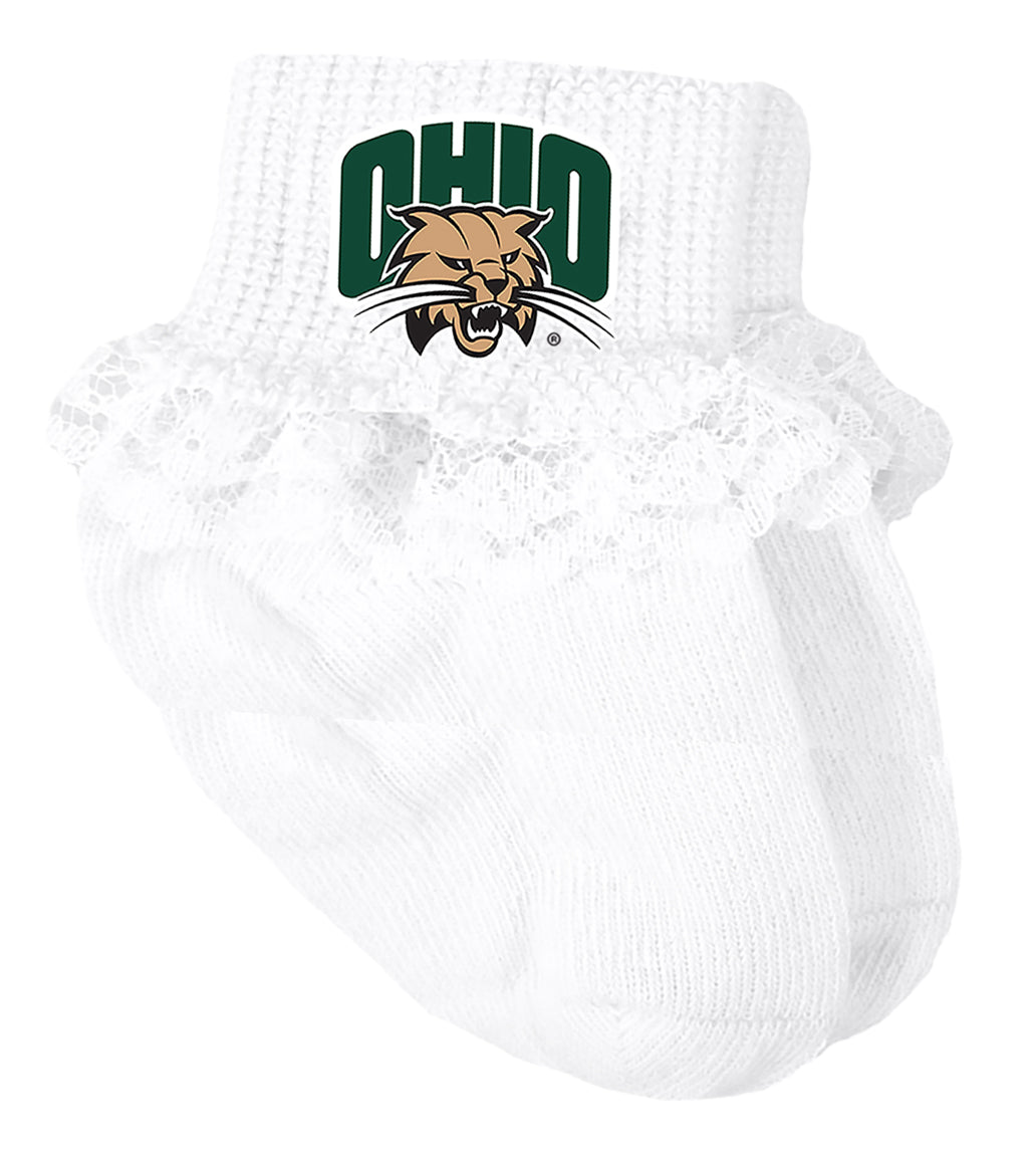 Ohio Bobcats Baby Socks