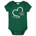 Ohio Bobcats Love Heart Baby Bodysuit