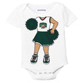 Ohio Bobcats Heads Up! Cheerleader Baby Bodysuit