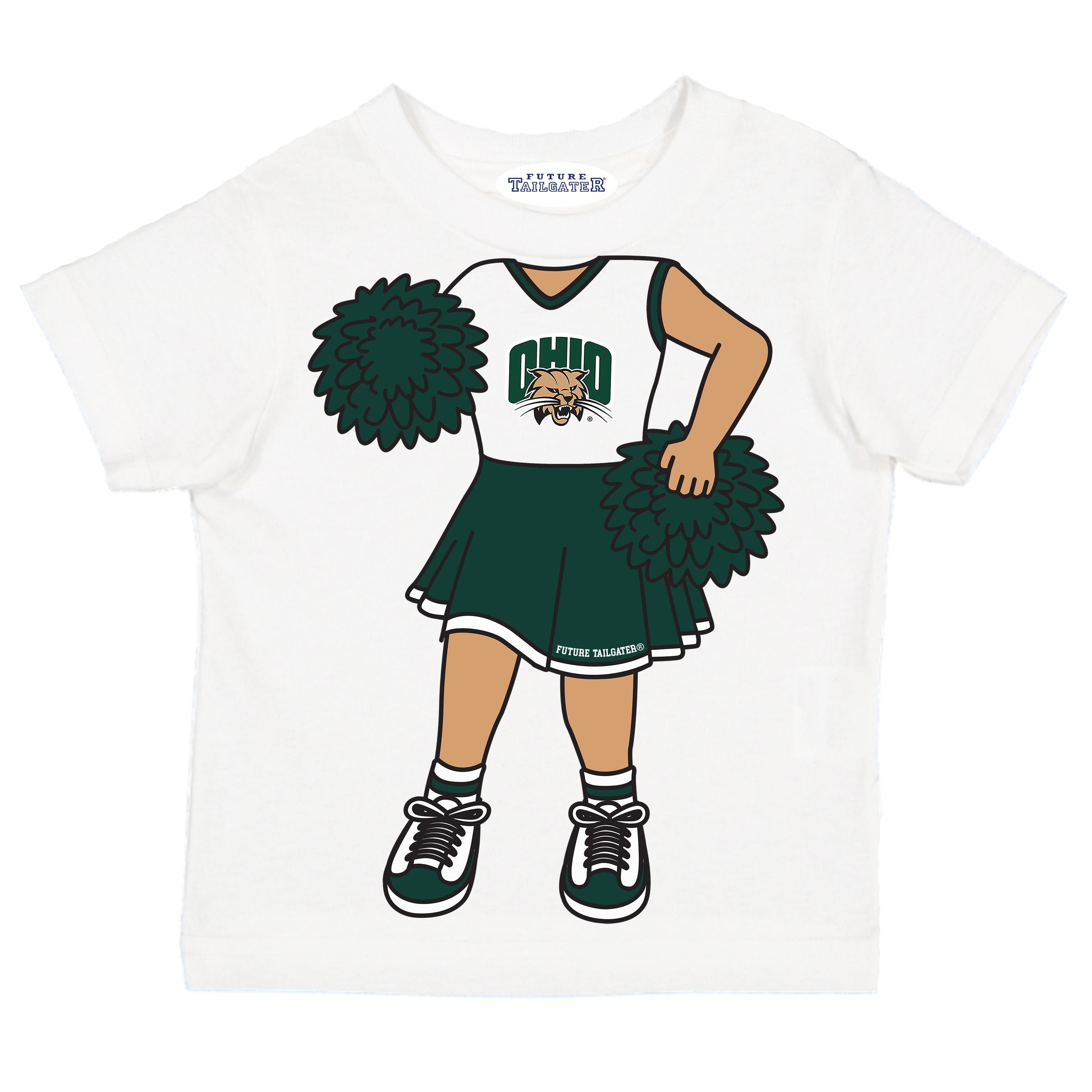 Ohio Bobcats Heads Up! Cheerleader Baby/Toddler/Youth T-Shirt