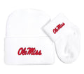 Mississippi Ole Miss Rebels Baby Knit Cap and Socks Set