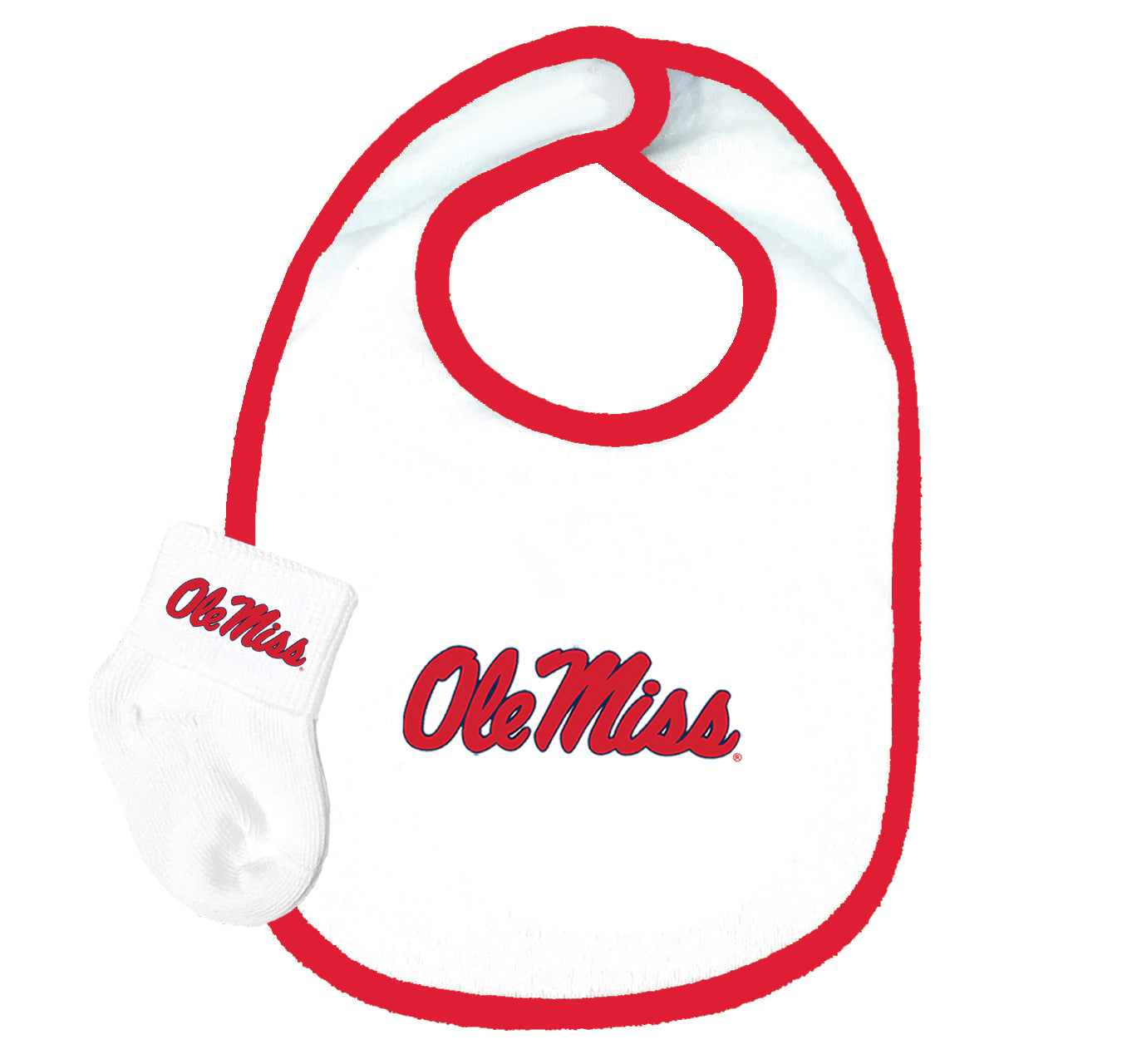 Mississippi Ole Miss Rebels Baby Bib and Socks Set (Copy)