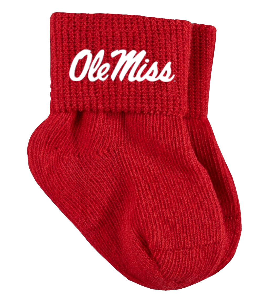 Mississippi Ole Miss Rebels Baby Socks