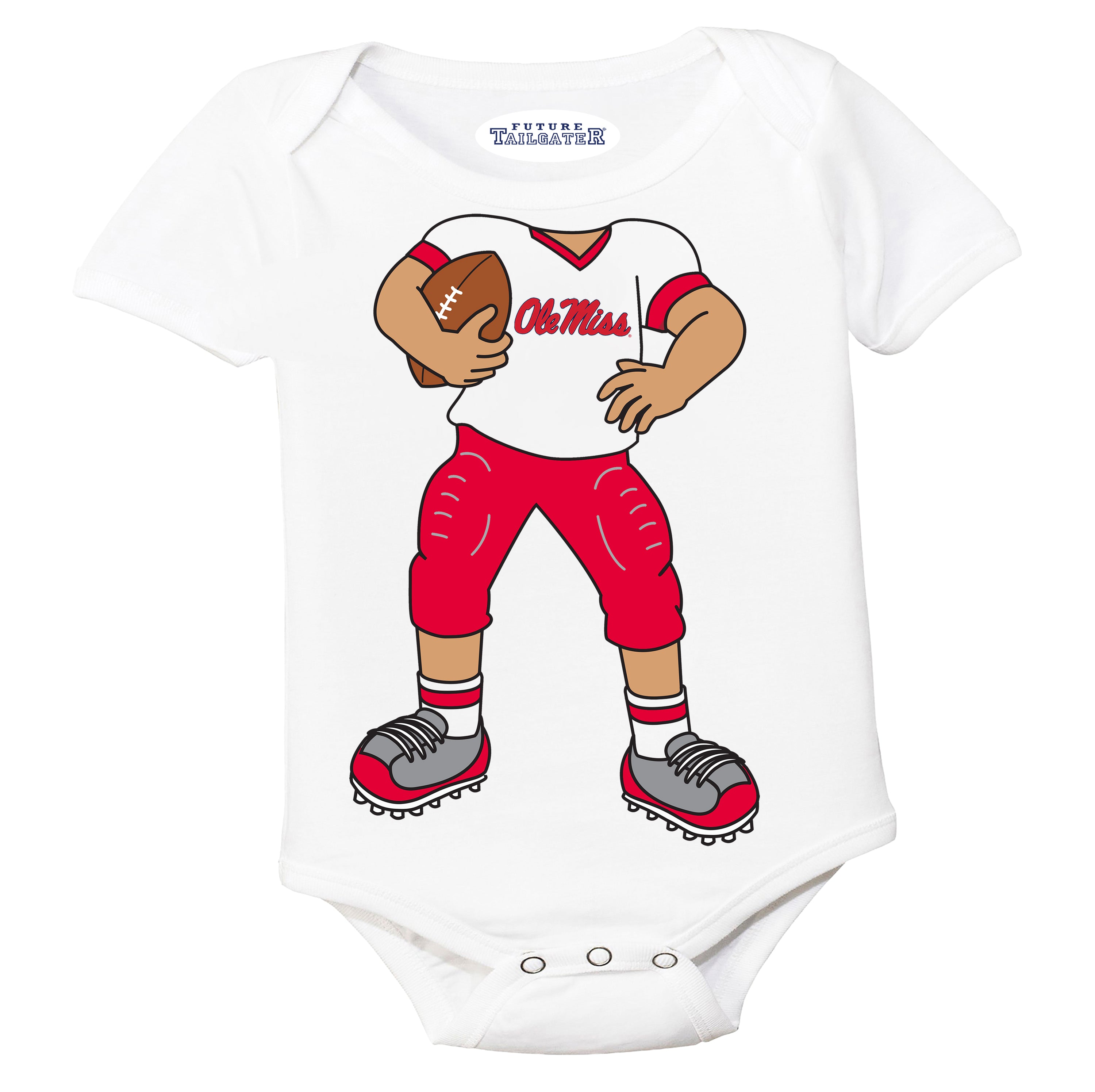 Mississippi Ole Miss Rebels Heads Up! Football Player Baby Bodysuit