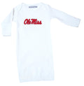 Mississippi Ole Miss Rebels LOGO Baby Layette Gown