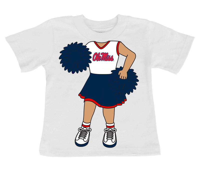 Ole Miss Rebels Heads Up! Cheerleader Baby/Toddler/Youth T-Shirt