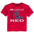 Ole Miss Rebels On Game Day Baby/Toddler/Youth T-Shirt