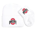 Ohio State Buckeyes Baby Knit Cap and Socks Set