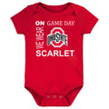 Ohio State Buckeyes On Game Day Baby Bodysuit