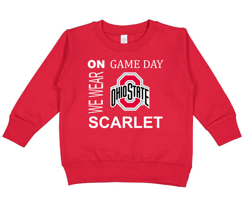 Ohio State Buckeyes On Game Day Baby/Toddler/Youth Sweatshirt