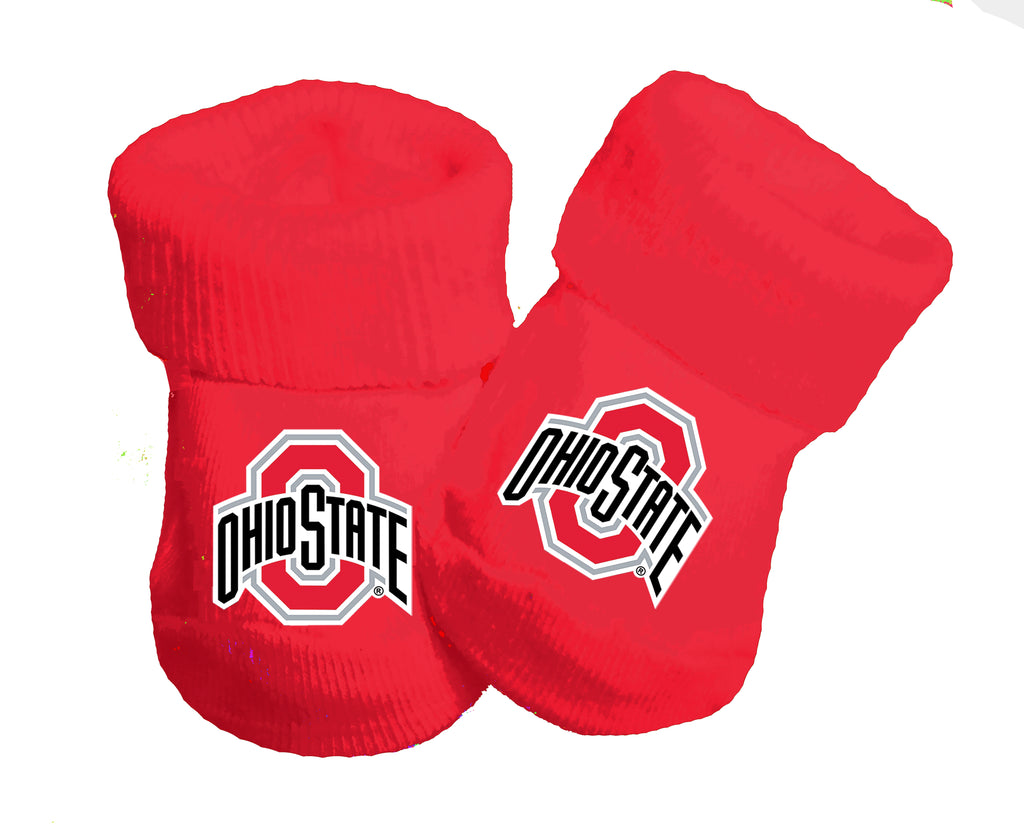 Ohio State Buckeyes Baby Toe Bootie Socks 0-9 Months