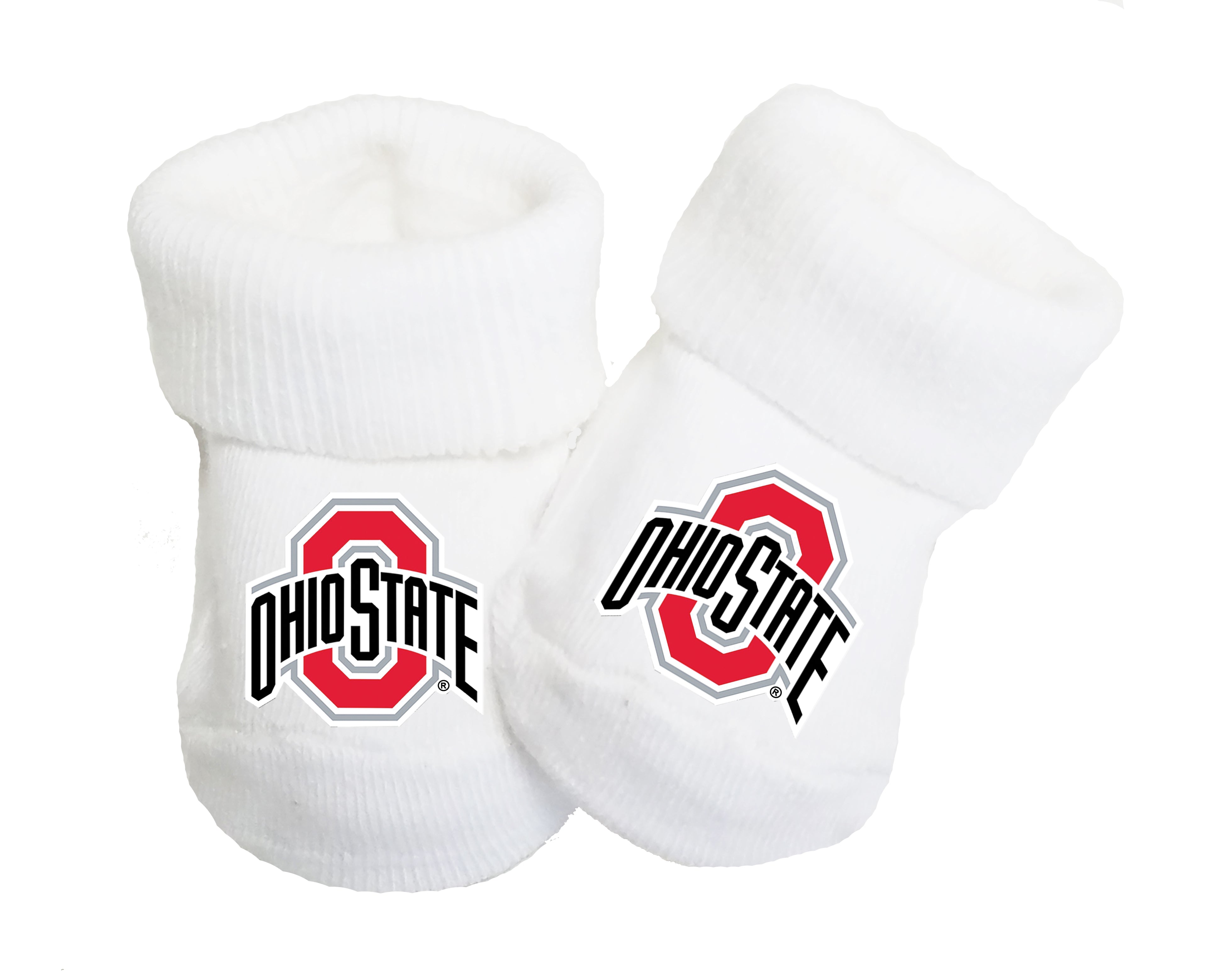 Ohio State Buckeyes Baby Toe Bootie Socks 0-9 Months