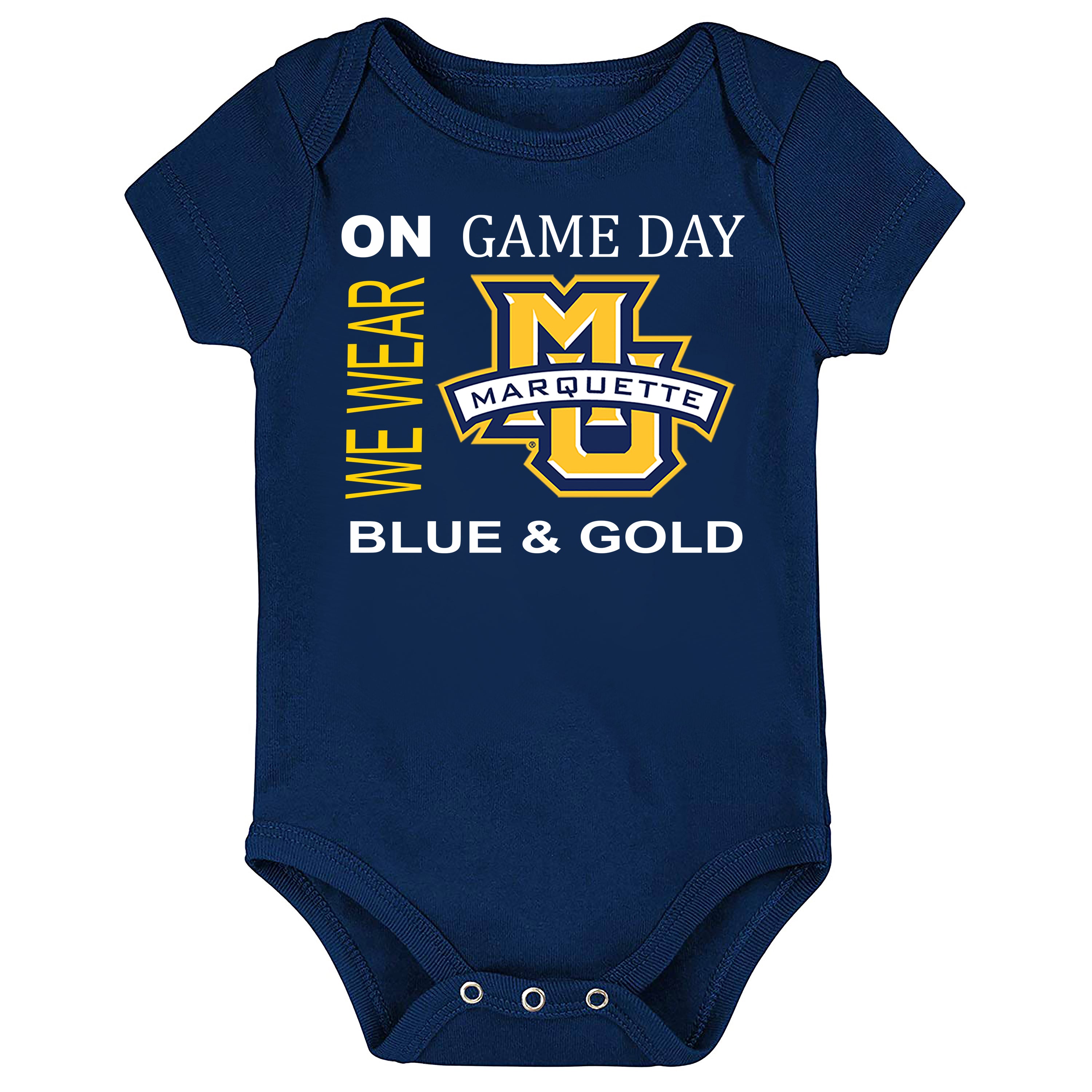 Marquette Golden Eagles On Game Day Baby Bodysuit