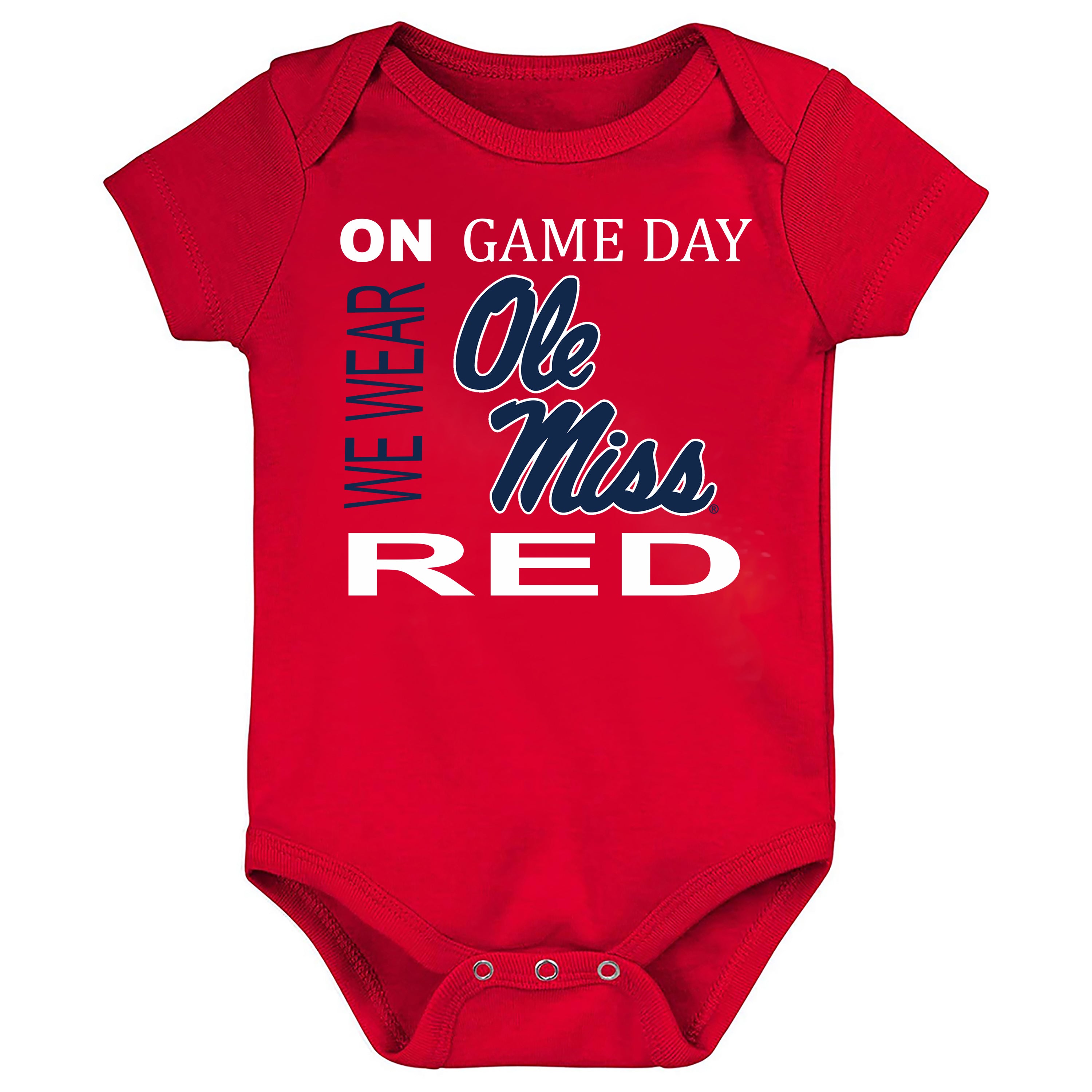 Ole Miss Rebels On Game Day Baby Bodysuit