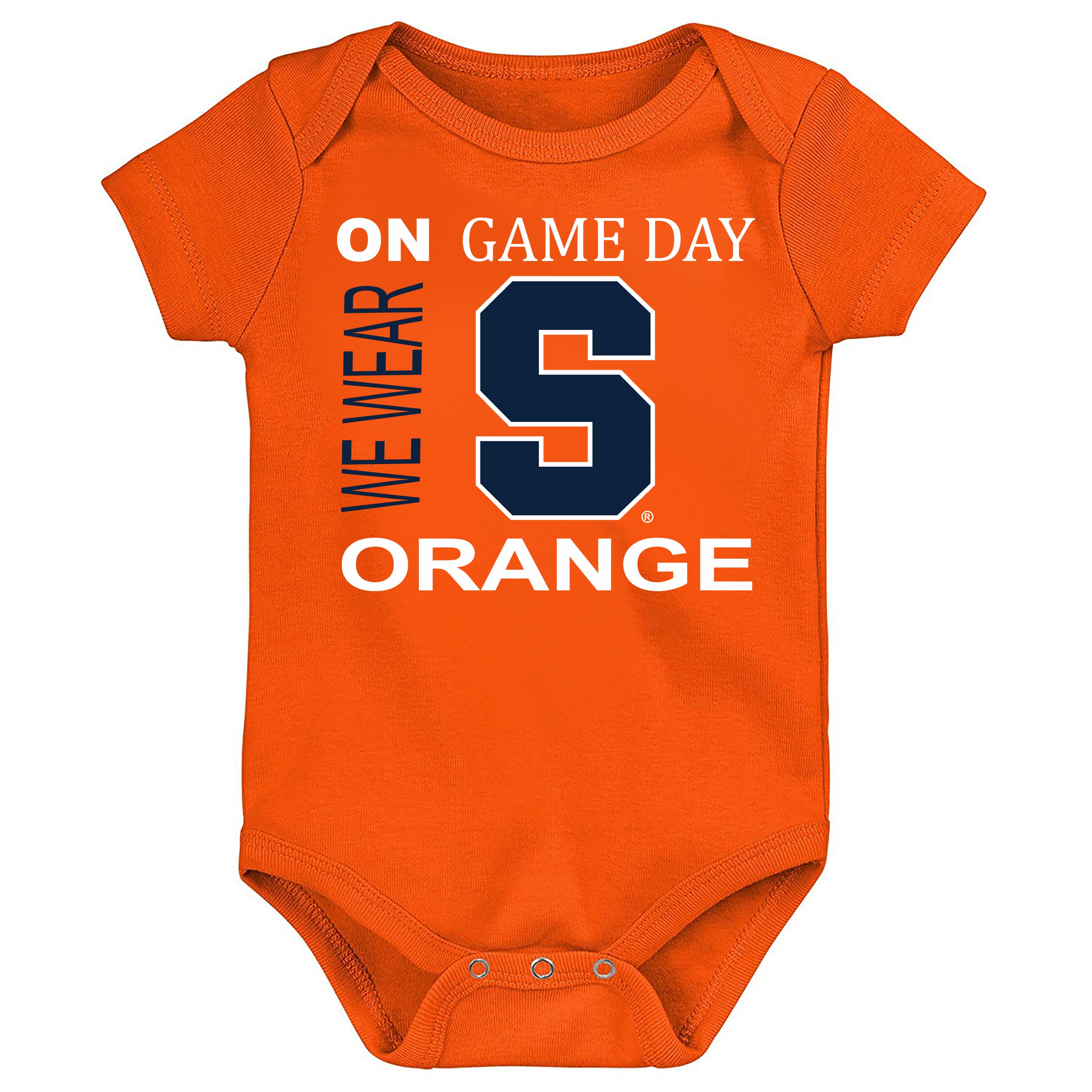 Syracuse Orange On Game Day Baby Bodysuit